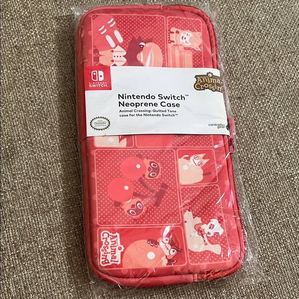 Red Animal Crossing Nintendo Switch Case